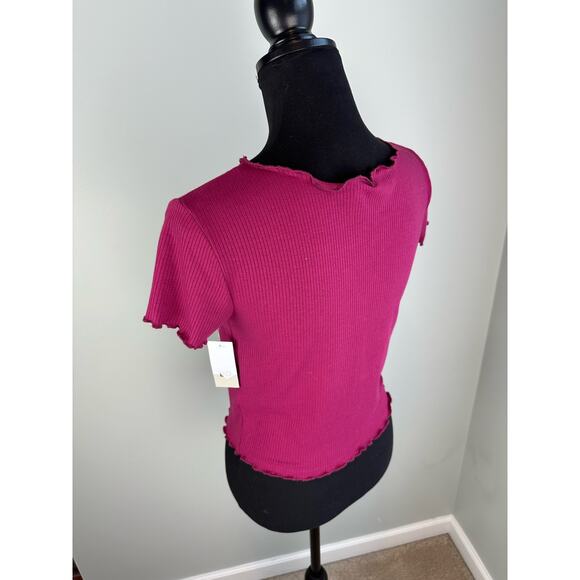 BUNDLE NWOT BP Lettuce Trim Tee Both Medium - Blue & Pink - Picture 10 of 10